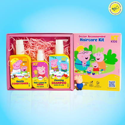 KT Kids Peppa Pig Kids Body Care Kit with Fancy Gift Bag + Free Peppa Pig Keychain - 500ml