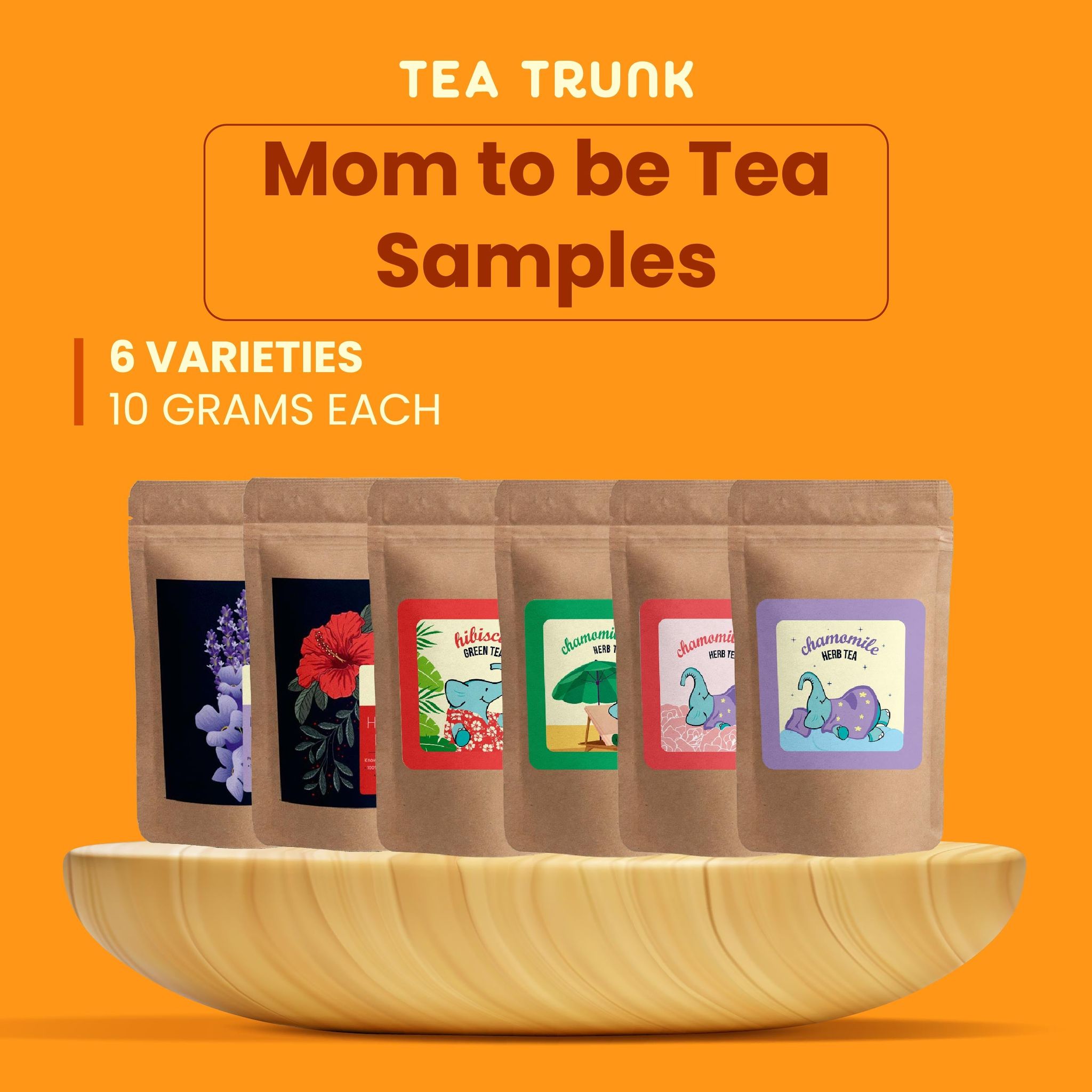 Mom-to-be Tea Samples-6 X 10gms Loose Tea Packs