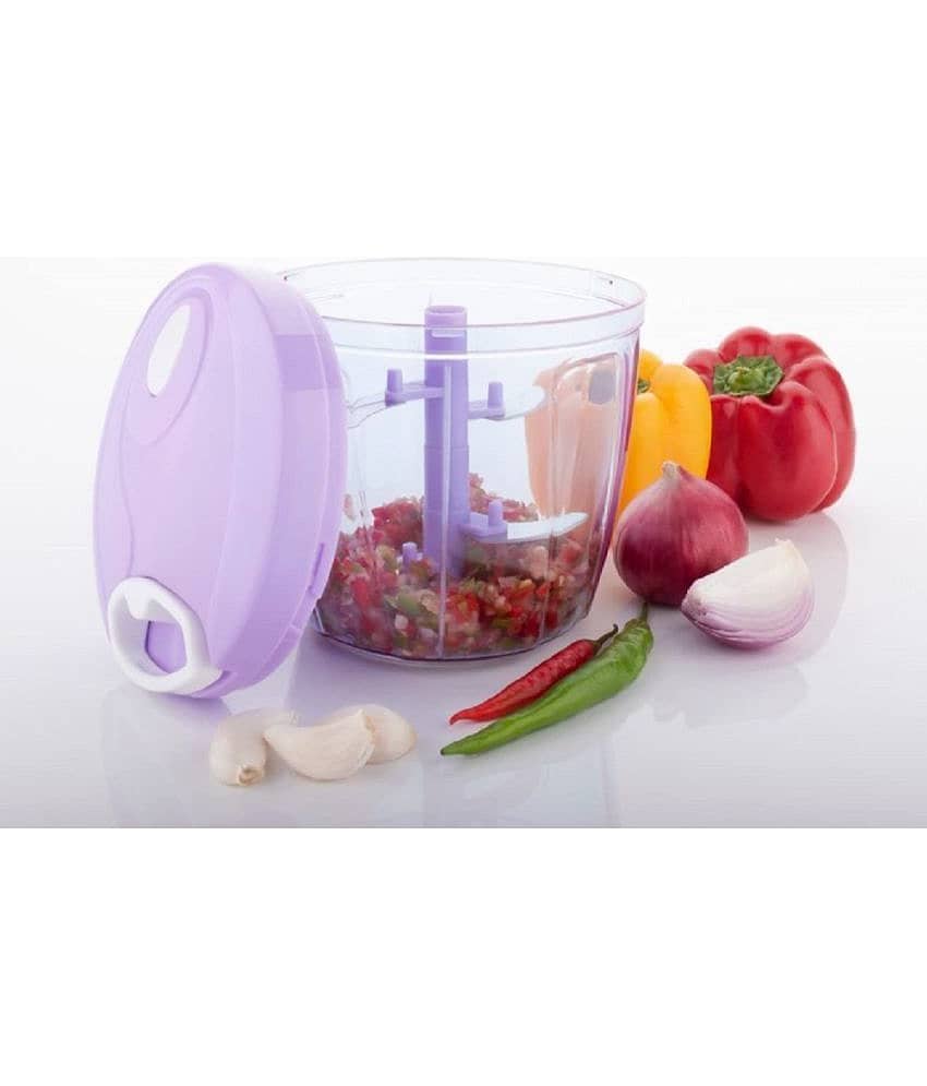 iview kitchenware - Power Free Chopper Purple Polypropylene Mannual Chopper 750 ml ( Pack of 1 )