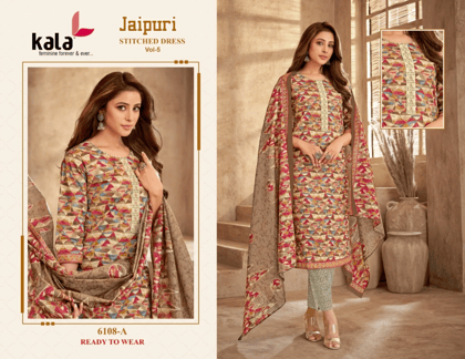 Jaipuri Kala Readymade Pant Style Suits Vol 5