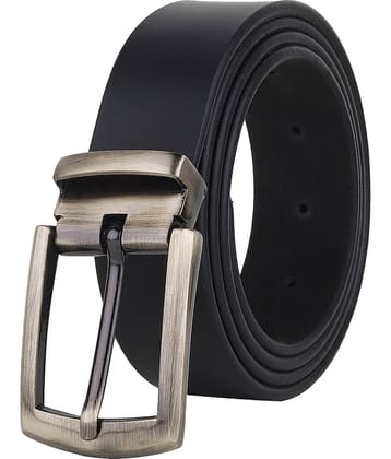 SUNSHOPPING - Black 100% Leather Men's Formal Belt ( Pack of 1 )