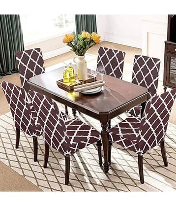 House Of Quirk 1 Seater Polyester Chair Cover ( Pack of 6 )