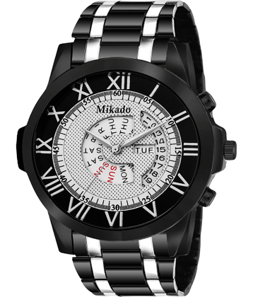 Mikado Black Metal Analog Men's Watch