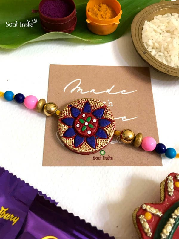 Handmade Terracotta RAKHI Gift Set