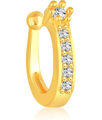 VIVASTRI Cubic Zirconia Gold-plated Plated Alloy Nathiya