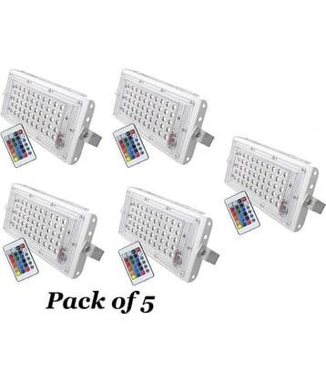 ZESTRUM RGB 50 Watts Flood Light ( Pack of 5 )