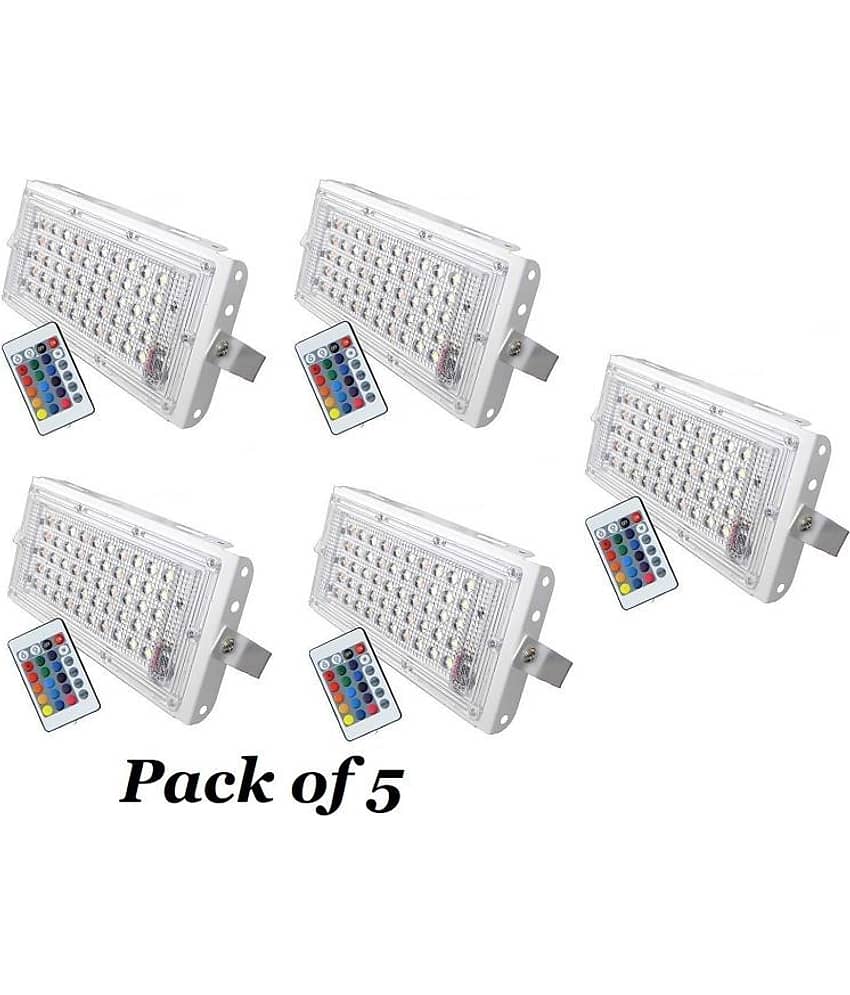 ZESTRUM RGB 50 Watts Flood Light ( Pack of 5 )