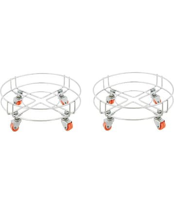 Green Tales Stainless Steel Gas Cylinder Trolleys