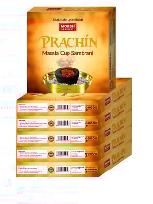 Moksh Prachin Cup Sambrani, 12 Pcs
