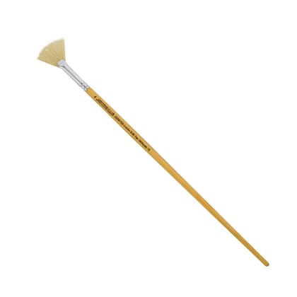 Camel Series 56 White Bristle Brushes - Flat & Fan - Oil & Acrylic-Fan / 4