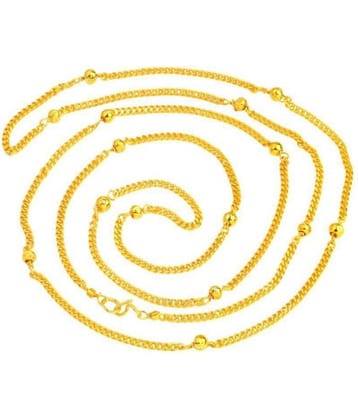 Shining Jewel 22kt Gold Plated Chain ( Set of 1 )