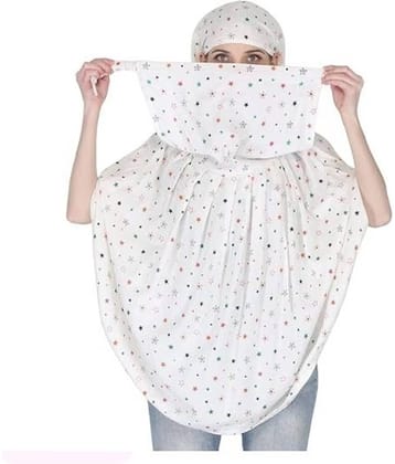 THRIFTKART White Cotton Blend Women's Scarf ( Pack of 1 )