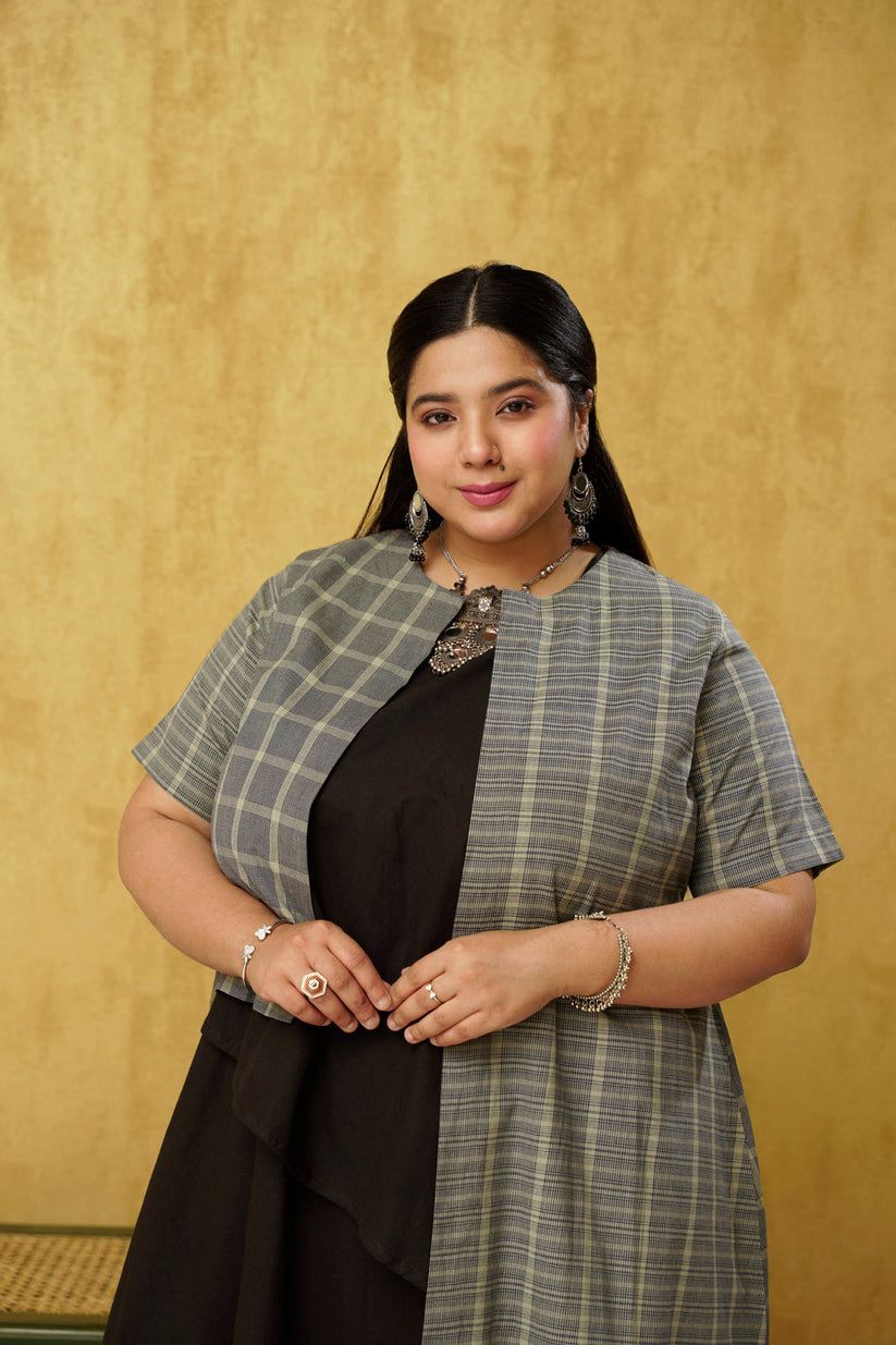 Beautiful Black Green Combo Indo-western