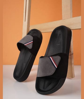 PERY PAO Grey Men's Slide Flip Flop