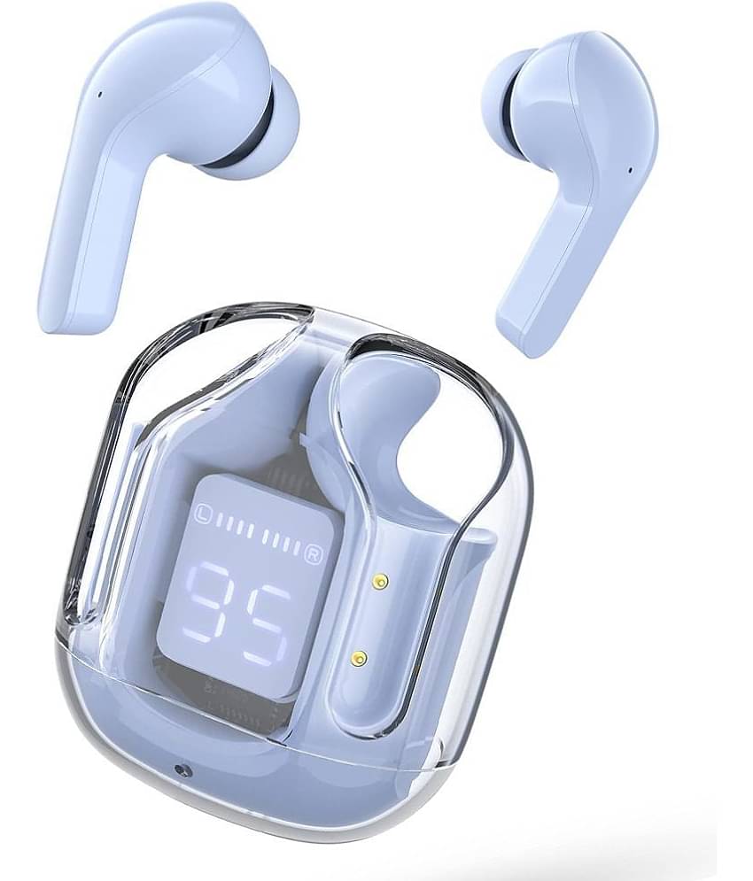 Tecsox Ultrapod In Ear Bluetooth Earbuds | 5 Hr PlayTime | IPX4(Splash Proof) Powerfull Bass TWS-Bluetooth Headphone V 5.1 Blue