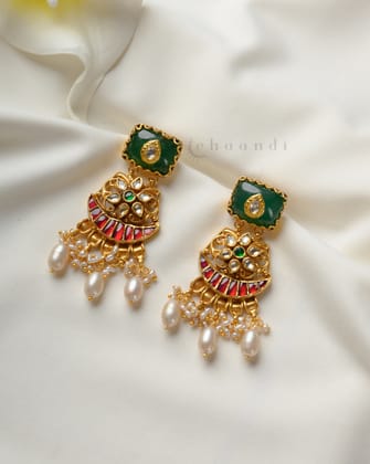 Gold Polish Silver Earrings CHE2059