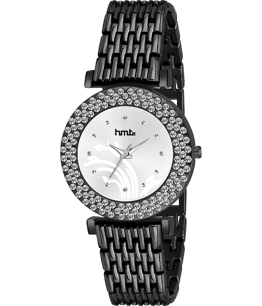HMTe - Black Metal Analog Womens Watch