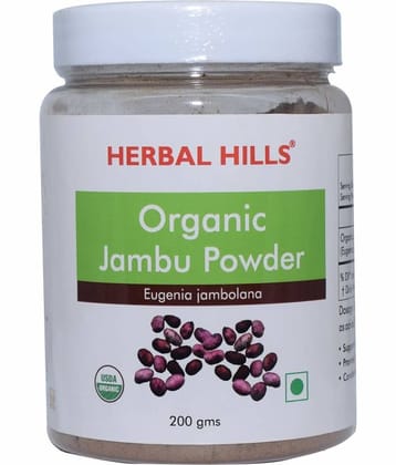Herbal Hills Organic Jambu Powder 200 gm Pack of 4