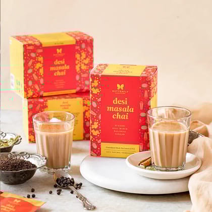 Desi Masala Chai | Tea for Boosting Immunity & Digestion-20 Tea Bags (40g)