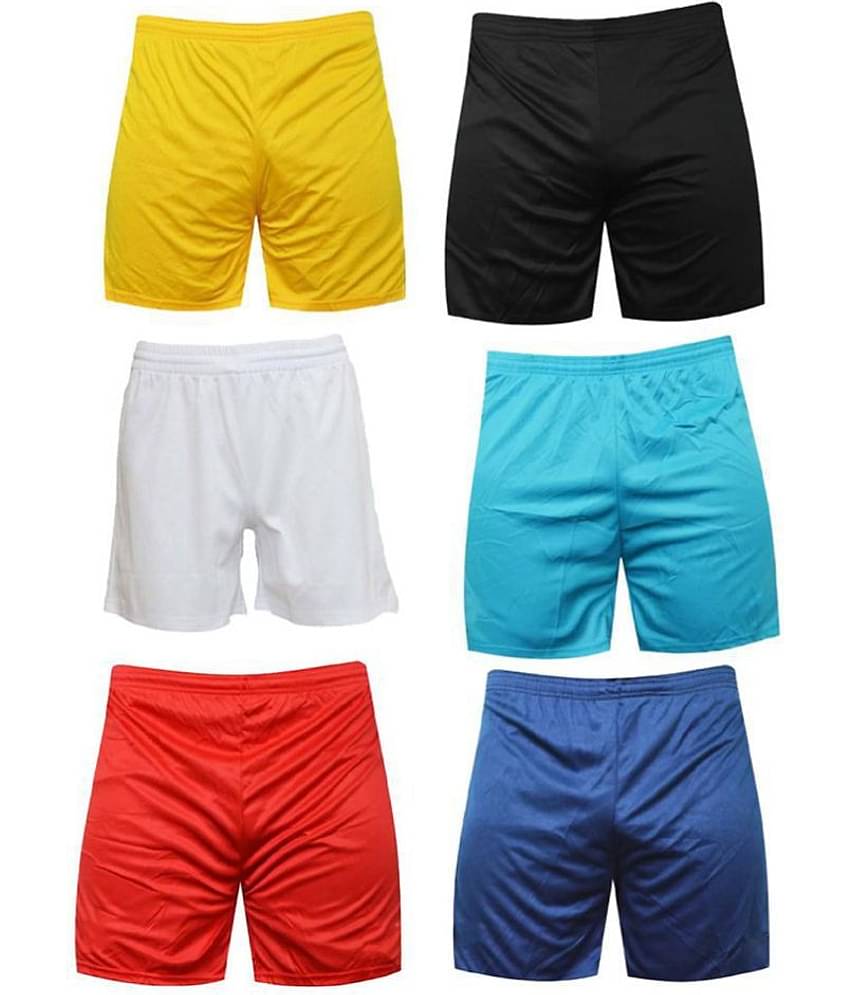 mj store Multi Polyester Football Shorts