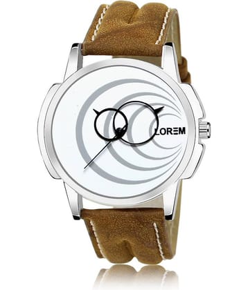 Lorem - Brown Leather Analog Men's Watch