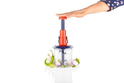 Manual Food Chopper, Mini Food Processor, Hand Held Vegetable Chopper, Dicer, Slicer, Fruit Salad Maker, Onion Chopper, Meat Grinder, Garlic Mincer, Herb Chopper, Egg Whisk