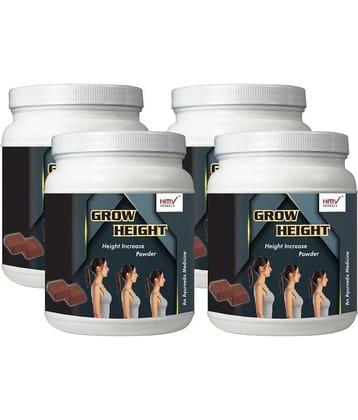 Hmv Herbals Grow Height Herbal Height Growth Choco Powder 400 Gm Pack of 4