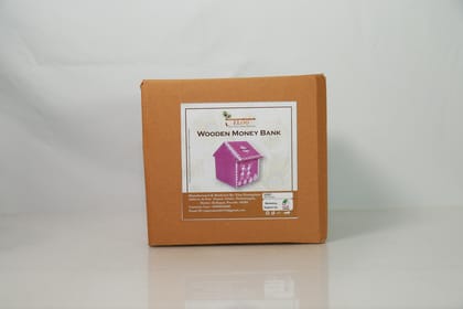 Wooden Money Bank 1 Piece Each