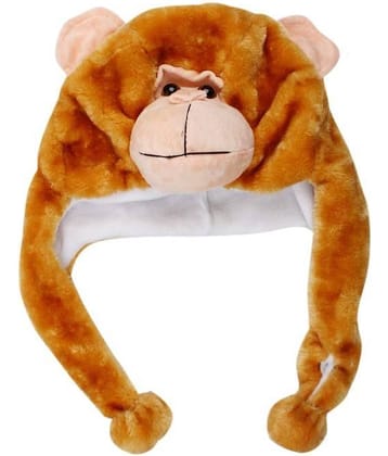 Bizarro.in Brown Monkey Shaped Woollen Cap