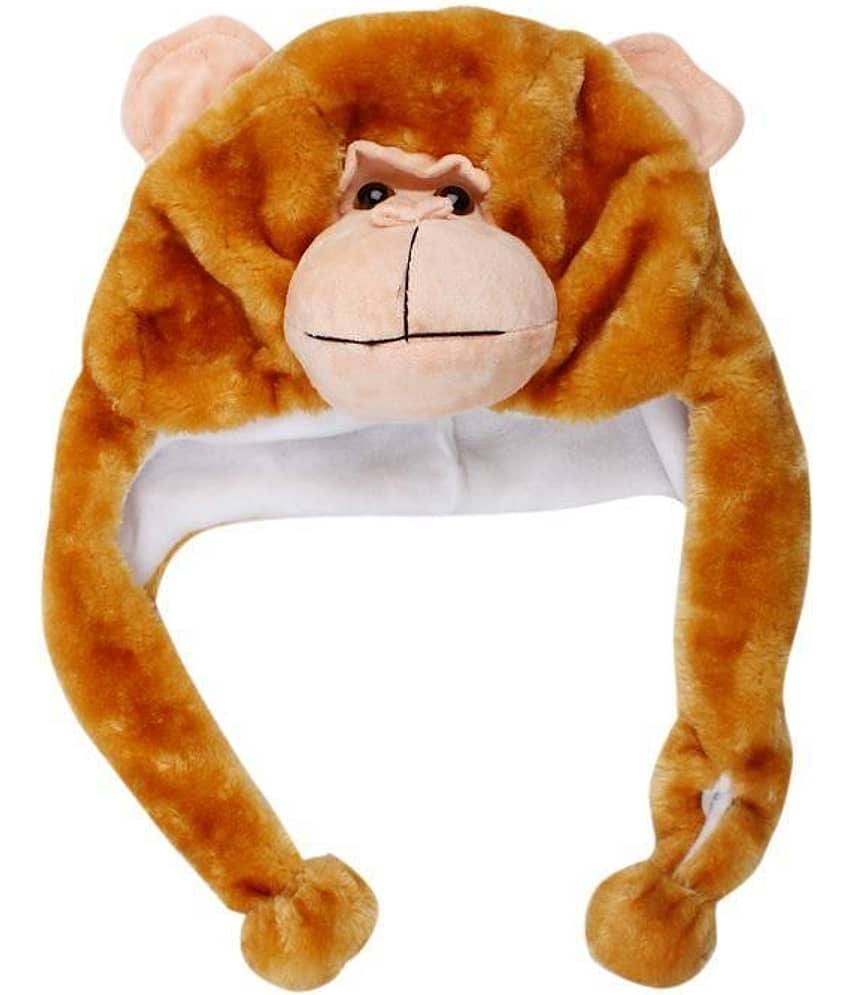 Bizarro.in Brown Monkey Shaped Woollen Cap
