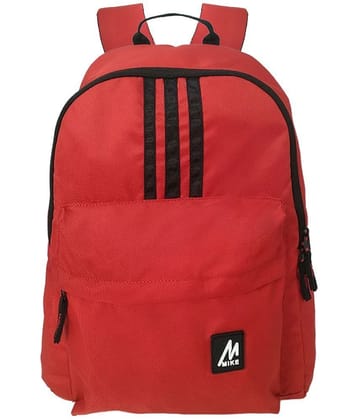 MIKE 20 Ltrs Red Polyester College Bag - Red