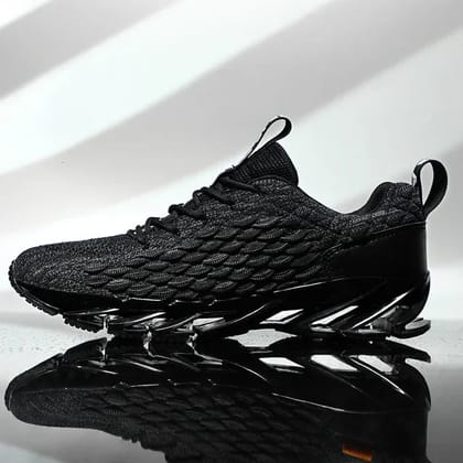 Trend Blade Running Shoes Fashion Men Sneakers Spring Autumn Sports Casual Shoes Breathable Non-Slip Feminino Zapatillas Hombre-Black / 40