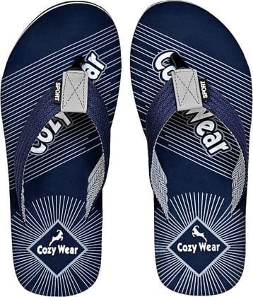 Cozy Wear - Blue Men's Thong Flip Flop