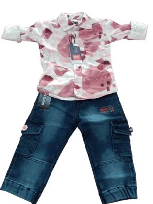 Kids Party Wear ROME FANCY JEANS SHIRT