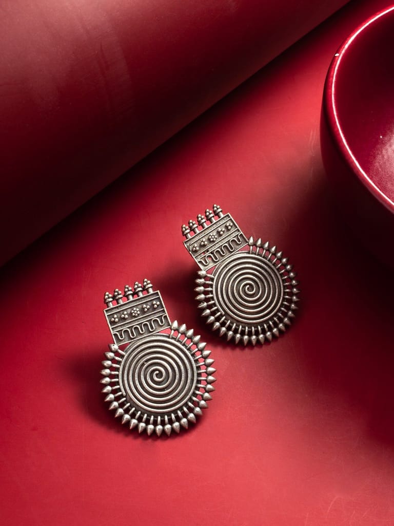 Morison Golden Stud Earrings Minimalist Charm for Everyday - Earrings | Buy online on ZillyBuy