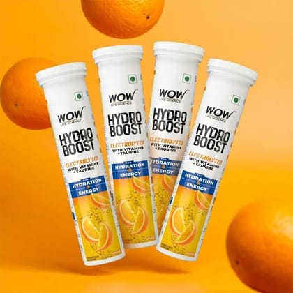 Wow Skin Science Hydroboost Electrolyte Effervescent Tablets - Lemon Flavour
