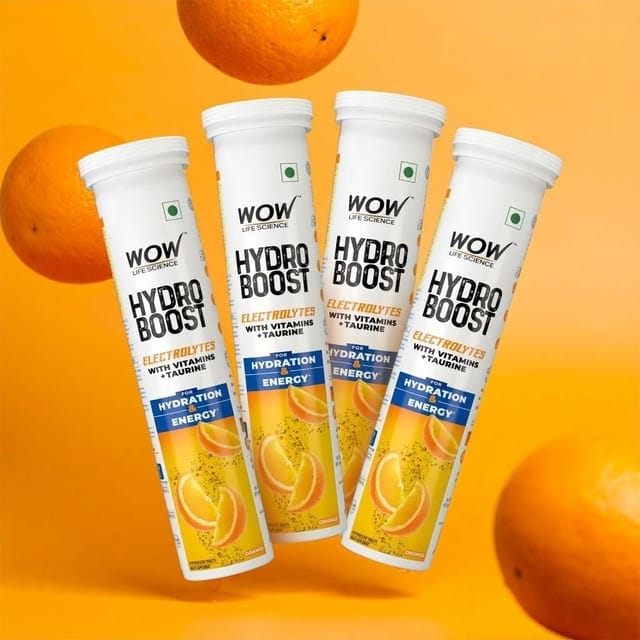 Wow Skin Science Hydroboost Electrolyte Effervescent Tablets - Lemon Flavour