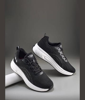 Campus HYPE PRO Black Men's Sports Running Shoes
