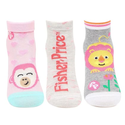 Fisher Price Infant  Socks In Multi-color -Pack Of 3 Assorted 6 - 12 Months