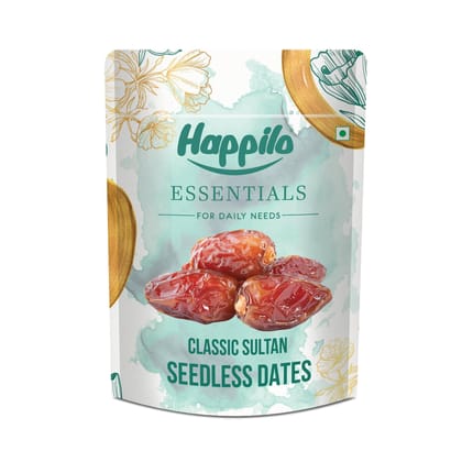 Happilo Essentials Classic Sultan Seedless Dates 500g