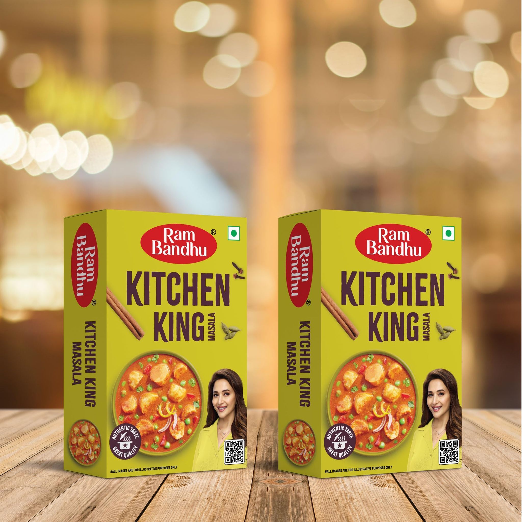Ram Bandhu Kitchen King Masala 100gm | Pack of 2 (100gm, Punjabi Chole) | Premium Punjabi Chole Masala Blend for Rich | Aromatic Flavor | Perfect for Chickpea Curries & Traditional Dishes | Pack of 2 for Consistent Taste Every Time