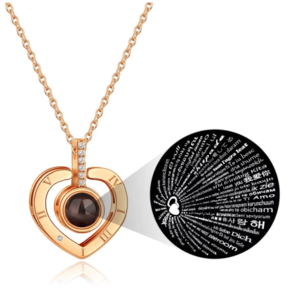 I Love You 100 Language Necklace
