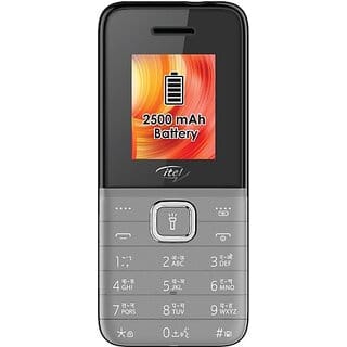 Itel Power110Neo (Dual Sim ,1.8 Inch Display, 2500 mAh Battery, Grey)