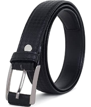 Zacharias Boy's Synthetic Leather Belt for kids (Black; 8-12 Years) WF-01 (Pack of 1)
