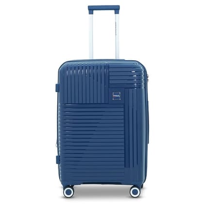 AMERICAN TRAVELLER Touris Travel Trolley Bag | Lightweight Expandable Polypropylene Hard Shell | Large Suitcase with TSA Lock | 8 Lego Wheels | Travel Luggage for Men & Women (24, Blue) AMERICAN TRAVELLER Touris Travel Trolley Bag | Lightweight Expandable Polypropylene Hard Shell | Large Suitcase with TSA Lock | 8 Lego Wheels | Travel Luggage for Men & Women (24, Blue)