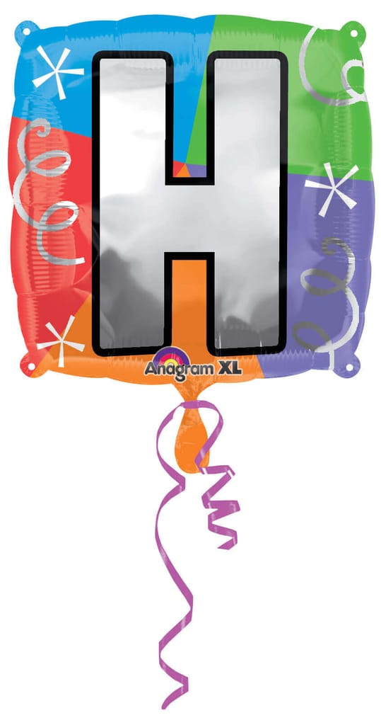 Letter H Quad Shaped Balloon - Helium Quality - 18 inches - 1PC - Party and Festive Needs | Buy online on ZillyBuy