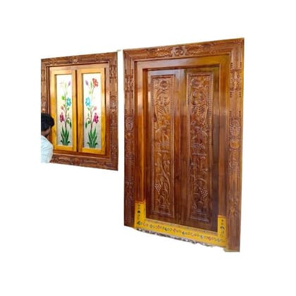 Teak Wooden Door Design 1