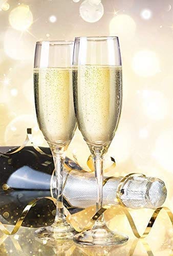 Red Wine Glass Elegant Bar Glassware for Champagne Flute Brandy Glass, Margarita, Whiskey, Cocktails and Mixed Drinks Glasses, Unique Long Champ Glasses (190 ML)