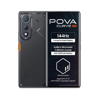 POVA Curve 5G (Geek Black, 8GB+256GB) POVA Curve 5G (Geek Black, 8GB+256GB) - Geek Black / 8 GB RAM and 256 GB ROM