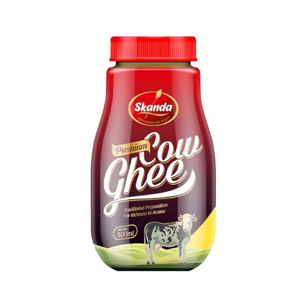 Skanda Premium Cow Ghee 500 Ml Jar